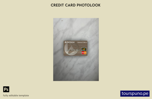 listo para imprimir plantilla frontal de aspecto fotográfico de mastercard d 160